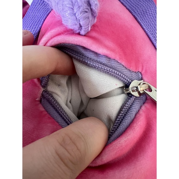 Squishmallows Unicorn Plush Backpack Pink Purple Tie-Dye Bioworld Bag Kids Mini - Picture 4 of 6